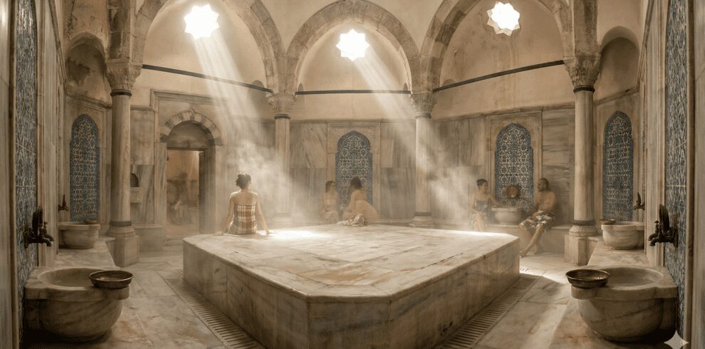 Interior view of an authentic Turkish Bath Experience hammam