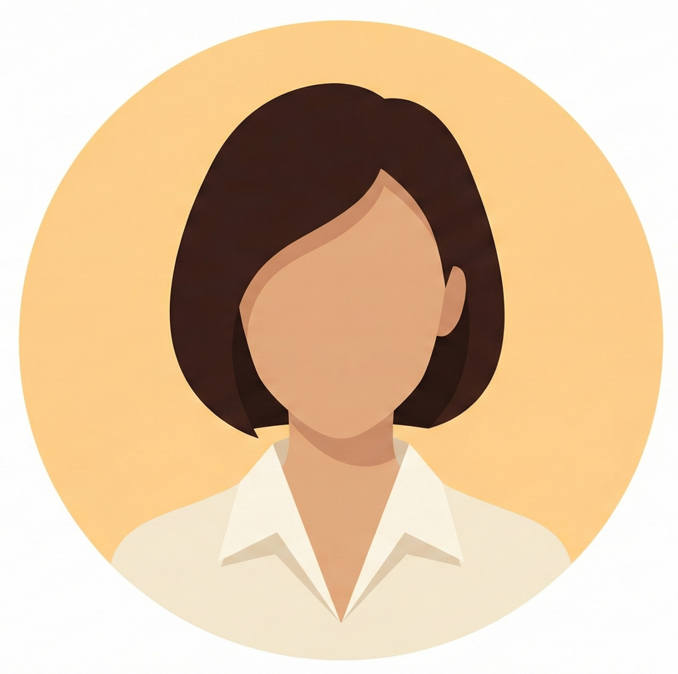 Vector avatar of a female customer service agent for Mega Adventures tours.